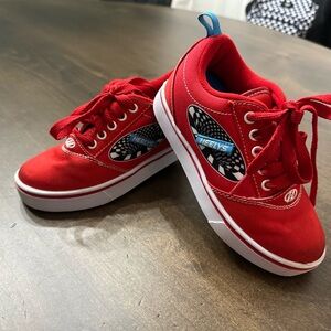 Heelys Kids Red Sneakers with Checkered Detail